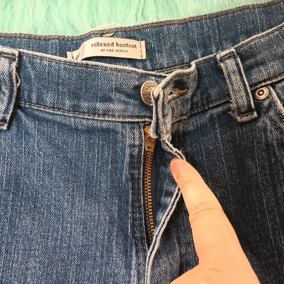 Lee Relaxed Boot Cut Jeans Size 14 Short - Picture 10 of 15